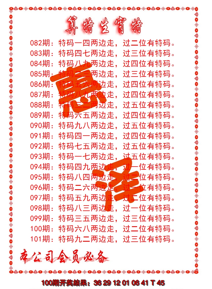 澳门-算特生肖诗